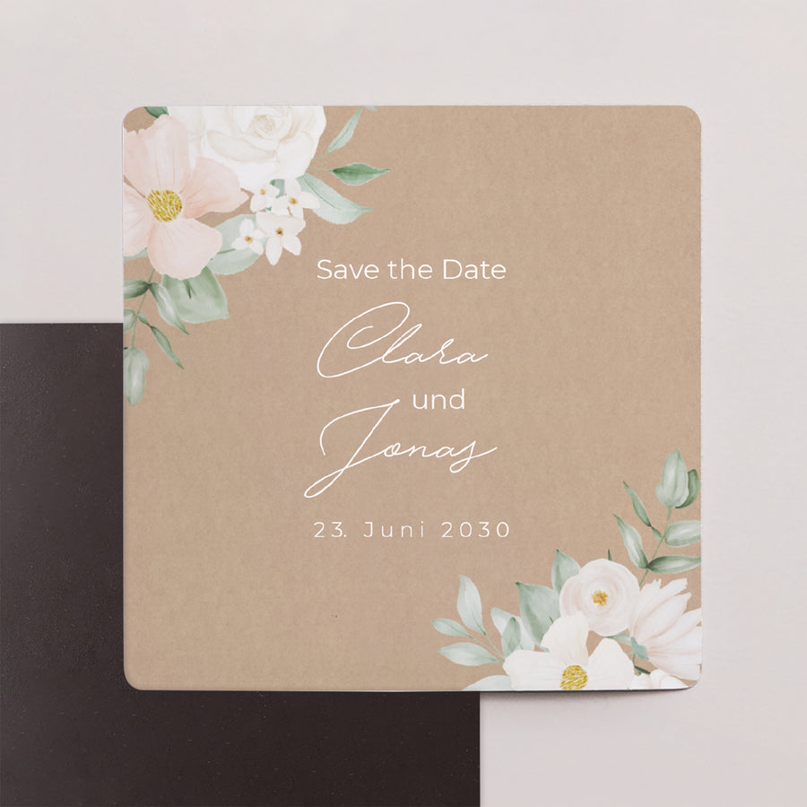 Save the date Karte Hochzeit Satz von 9, magnetisch. Romantik II foto
