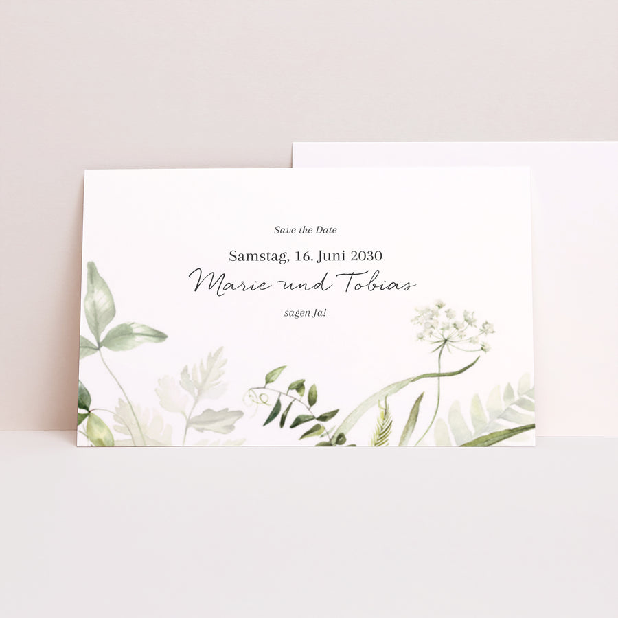 Save the date Karte Hochzeit Landschaft Seralin foto