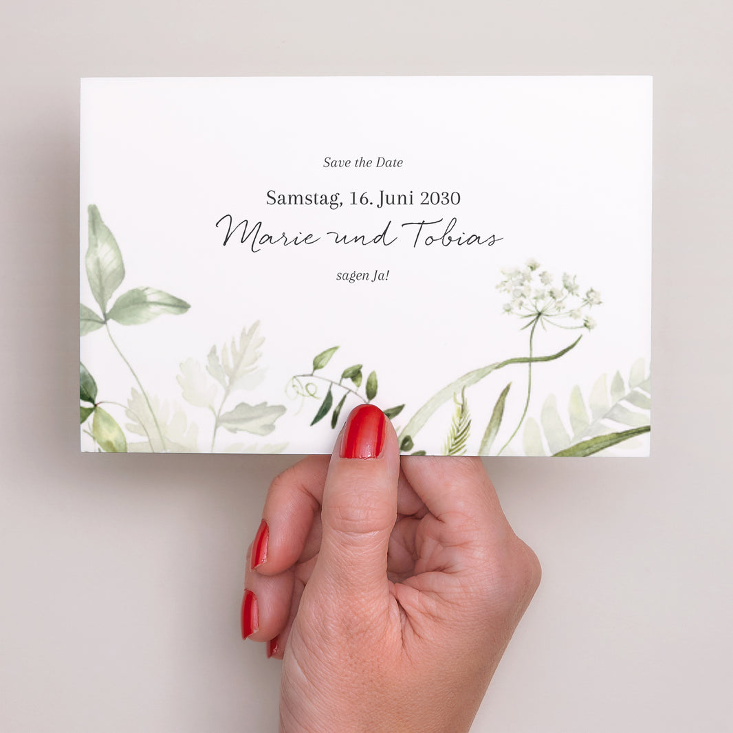 Save the date Karte Hochzeit Landschaft Seralin foto N° 3