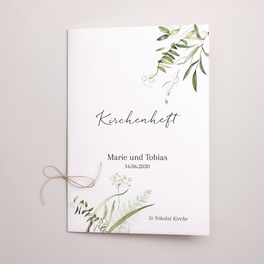 Kirchenheft Hochzeit Doppelflügel Seralin foto