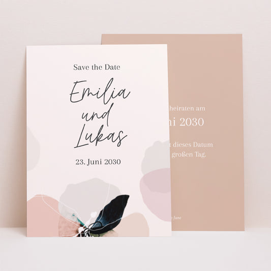 Save the date Karte Hochzeit Porträt foto