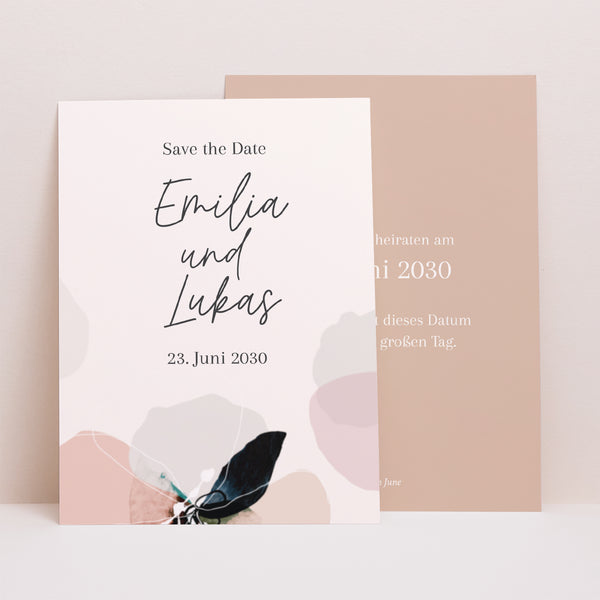 Save the date Karte Hochzeit Porträt foto