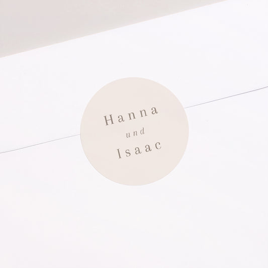 Sticker Hochzeit Rund Sommerblumen foto