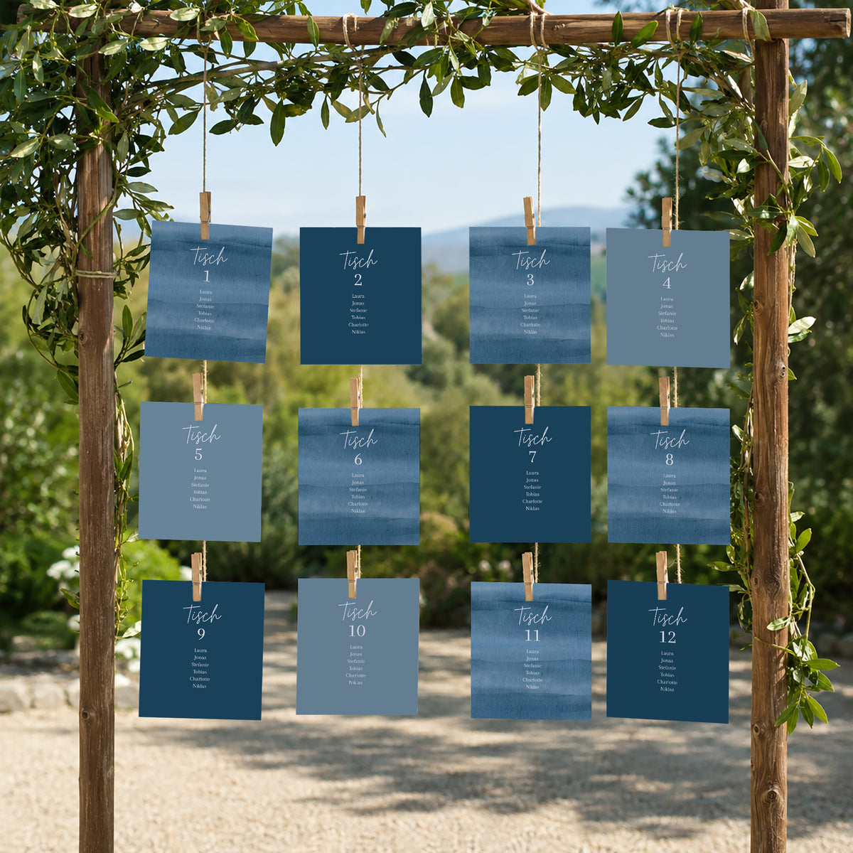 Sitzplan Hochzeit Pack von 12 foto N° 2