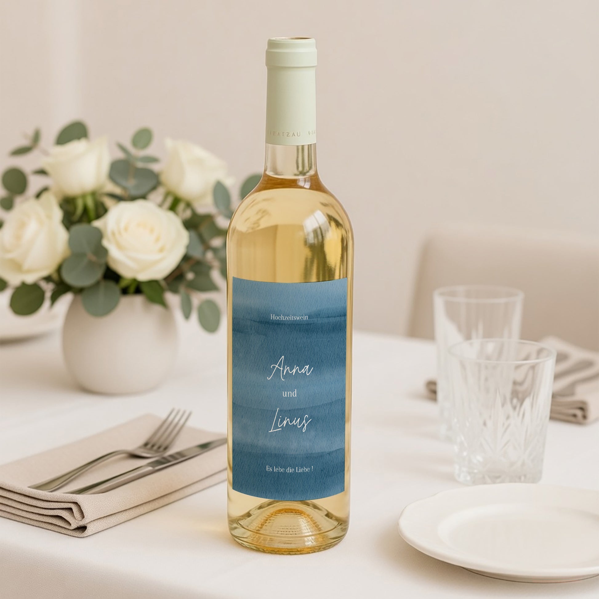 Flaschenetikett Hochzeit Porträt foto N° 2