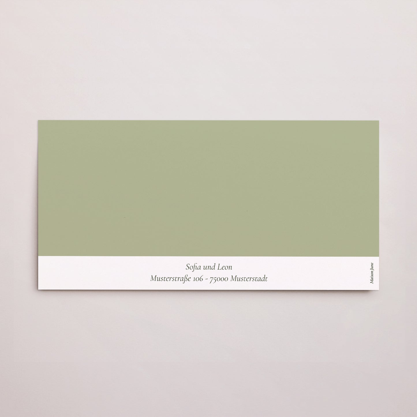 Hochzeitseinladung Rechteckige Tasche, 2 Karten Romantischer Zweig III foto N° 4