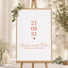 Begrüßungstafel Hochzeit Porträt 60 x 90 cm Liebe immer foto N° 1