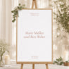 Begrüßungstafel Hochzeit Porträt 60 x 90 cm Elegante Typografie II foto N° 1