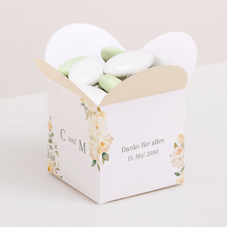 Geschenkbox Hochzeit Schmetterlingsöffnung foto