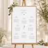 Sitzplan Hochzeit Porträt Ländlicher Blumenkranz foto N° 1