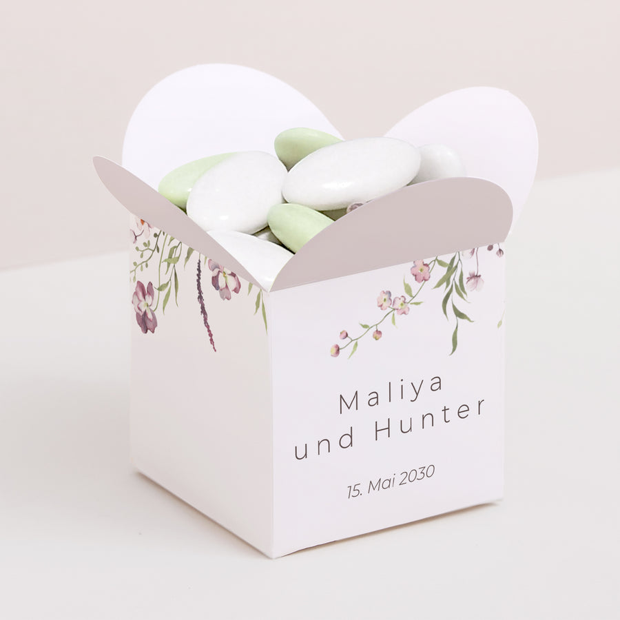Geschenkbox Hochzeit Schmetterlingsöffnung foto