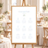 Sitzplan Hochzeit Porträt Vintage Emblem foto N° 1