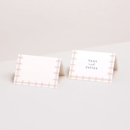 Tischkarten Hochzeit Quer foto