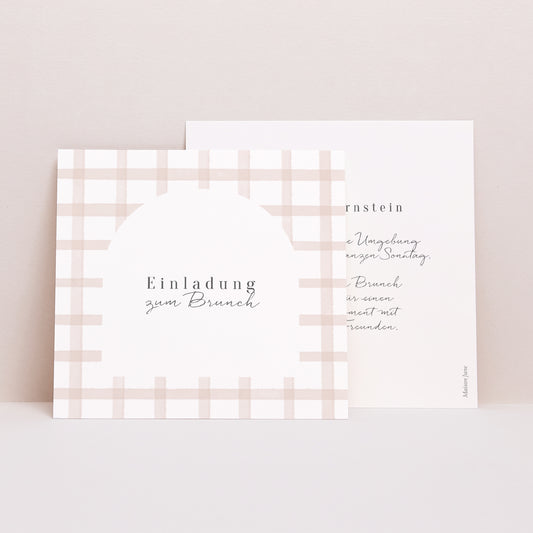 Einladungskarte Hochzeit Quadrat foto