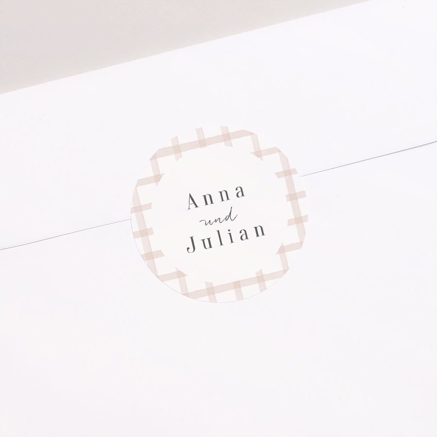 Sticker Hochzeit Rund Auf dem Land foto