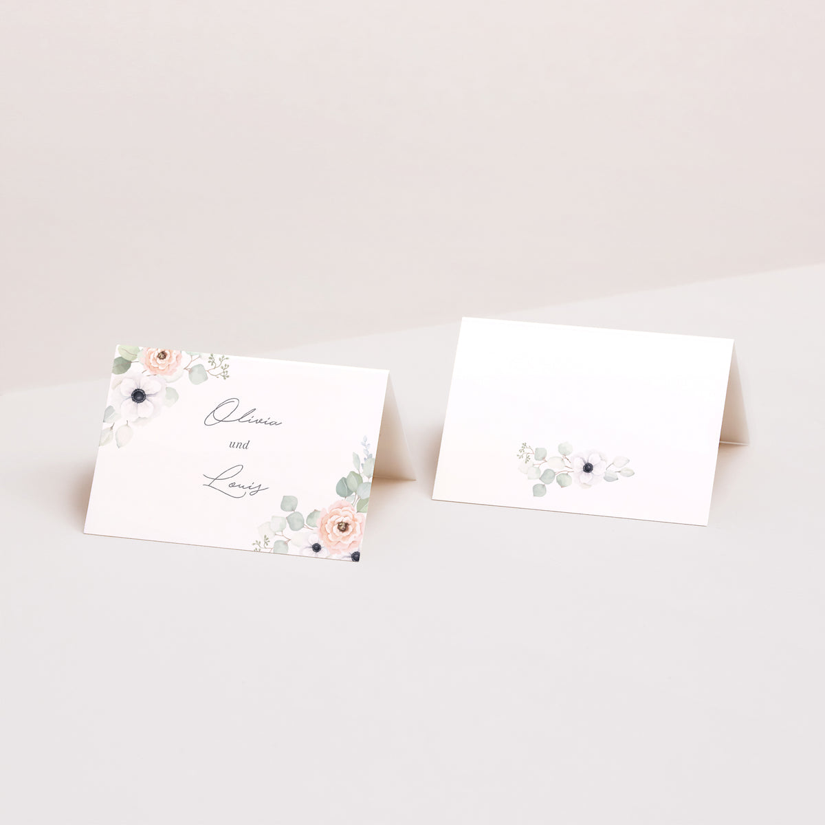 Tischkarten Hochzeit Quer foto