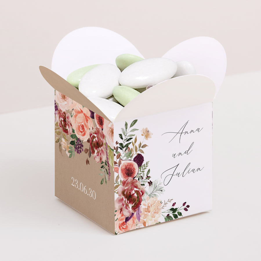 Geschenkbox Hochzeit Schmetterlingsöffnung Caudélie foto