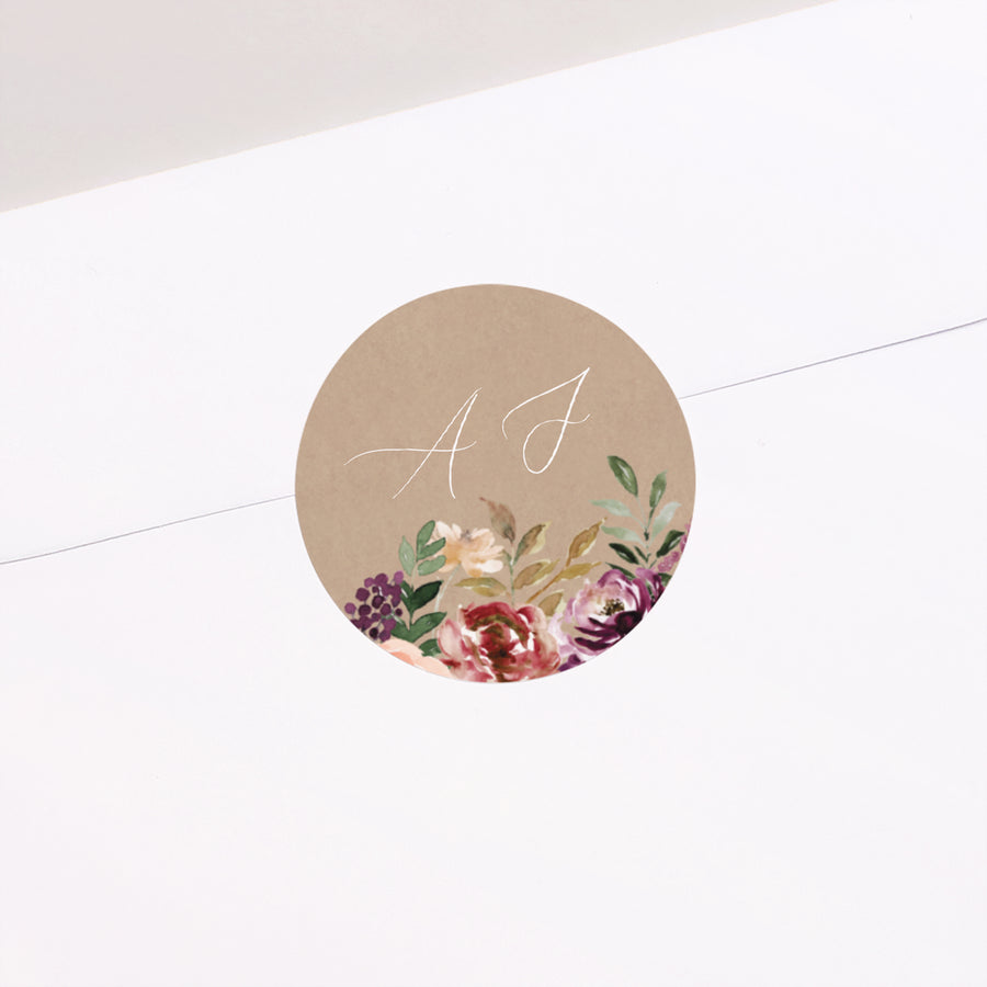 Sticker Hochzeit Rund Caudélie foto