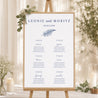 Sitzplan Hochzeit Porträt 60 x 90 cm Cyanotypie II foto N° 1