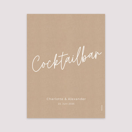 Poster Hochzeit Porträt 30 x 40 cm Für Immer