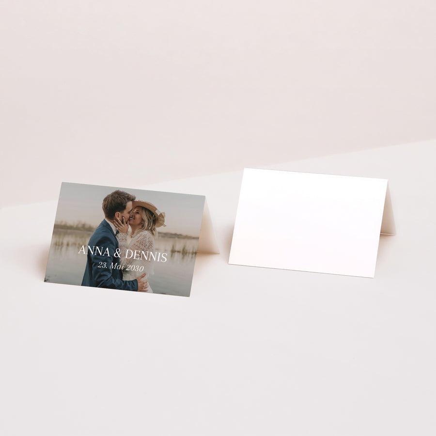 Tischkarten Hochzeit Quer Ja zum Leben foto