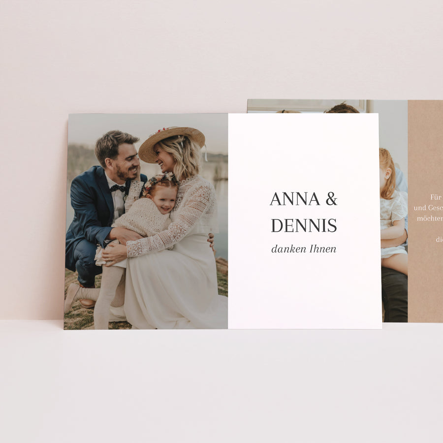 Dankeskarte Hochzeit Landschaft Ja zum Leben foto
