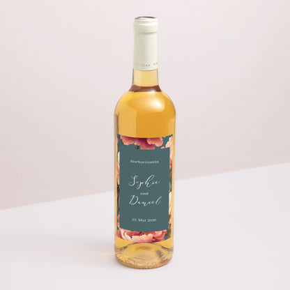 Flaschenetikett Hochzeit Porträt foto N° 1