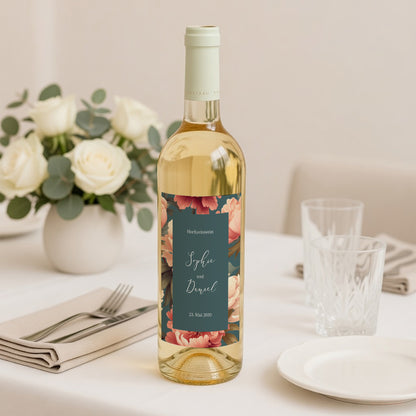 Flaschenetikett Hochzeit Porträt foto N° 2