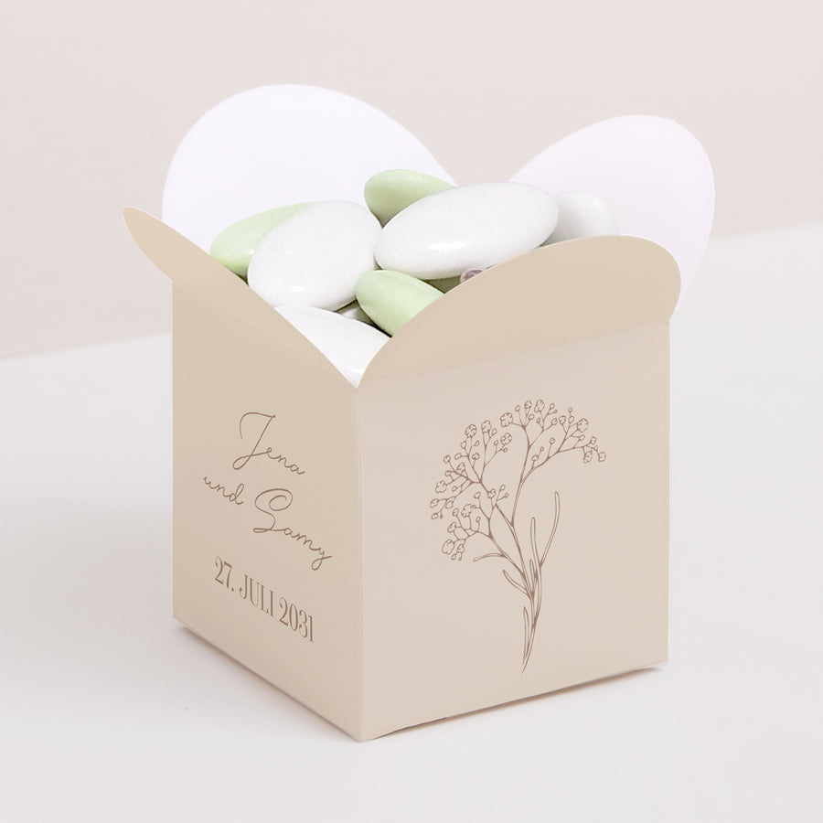 Geschenkbox Hochzeit Schmetterlingsöffnung Brin bohème foto