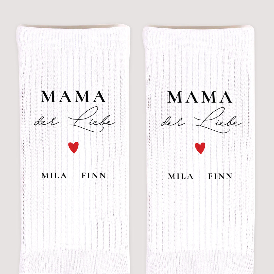 Damensocken Weiße Mama der Liebe VI foto N° 3