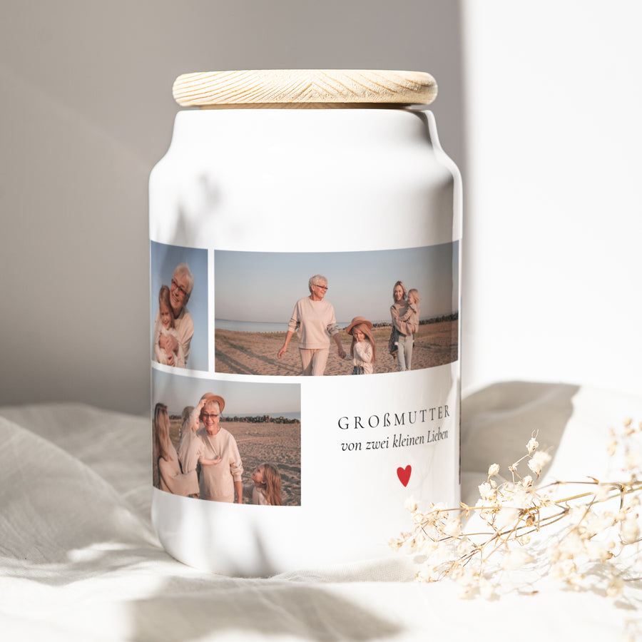 Keramiktopf Objekte 65 cl Mehrere Erinnerungsfotos foto