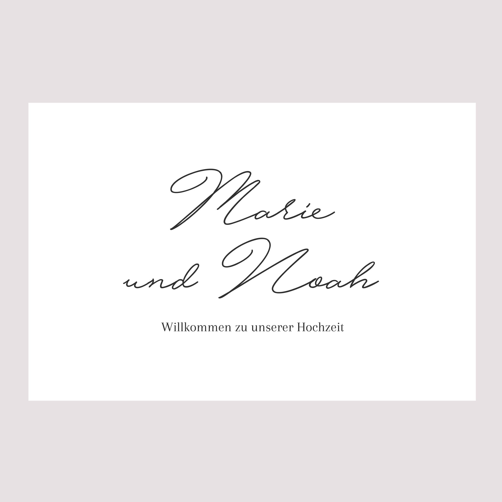 Begrüßungstafel Hochzeit Landschaft 90 x 60 cm Goldkranz Gypsophila foto N° 2