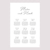Sitzplan Hochzeit Porträt Goldene Krone Gypsophila foto N° 2