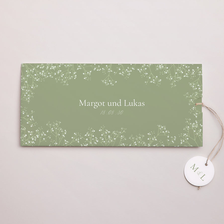 Hochzeitseinladung Mappe 2 Karten, Etikett Es ist Sommer! foto