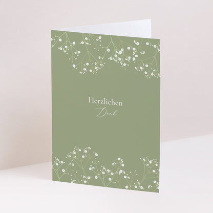Dankeskarte Hochzeit Doppelflügelporträt Es ist Sommer! foto N° 1