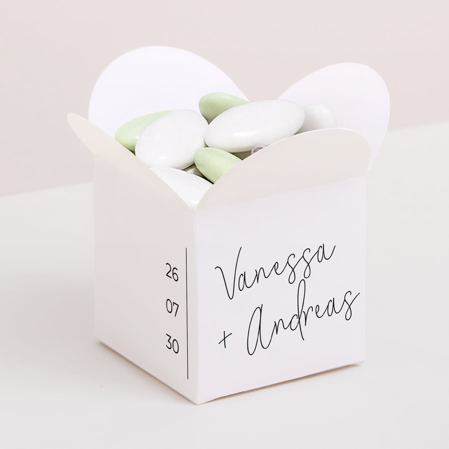 Geschenkbox Hochzeit Schmetterlingsöffnung foto