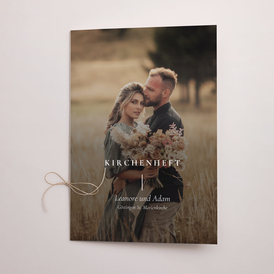 Kirchenheft Hochzeit Doppelflügel TYPO foto
