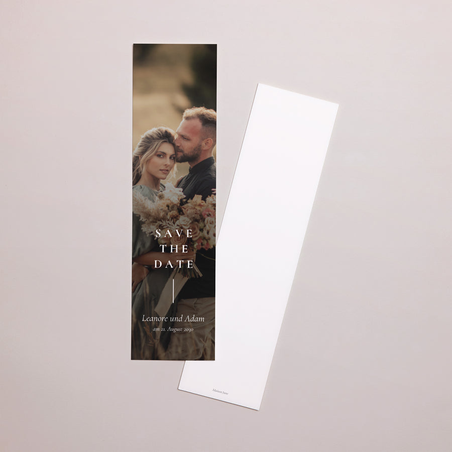 Save the date Karte Hochzeit Lesezeichen foto