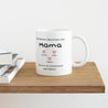 Tasse Objekte Weiß Die kleinen Herzen von Mama. foto N° 4