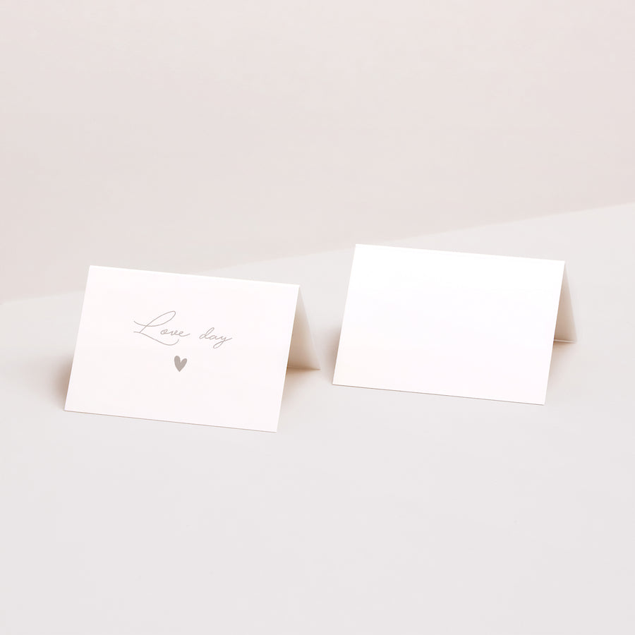 Tischkarten Hochzeit Quer Typo-Skript Foto II foto
