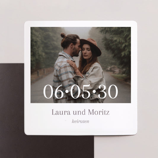 Save the date Karte Hochzeit Satz von 9, magnetisch. Mama und Papa heiraten foto