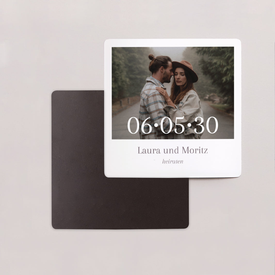 Save the date Karte Hochzeit Satz von 9, magnetisch. Mama und Papa heiraten foto N° 2