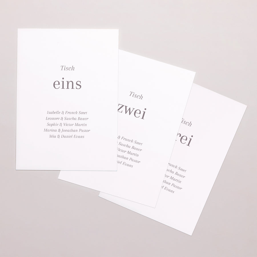 Tischnummern Hochzeit Rechteck Mama und Papa heiraten foto