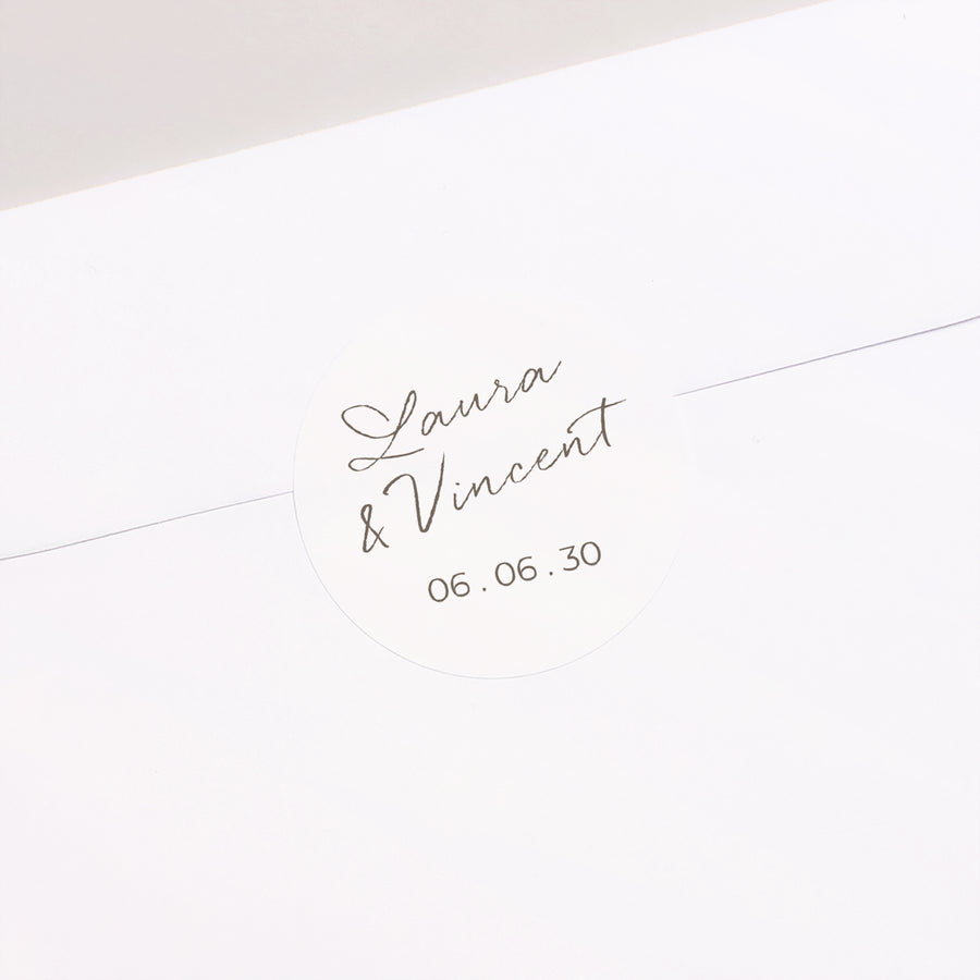 Sticker Hochzeit Rund Mama und Papa heiraten II foto