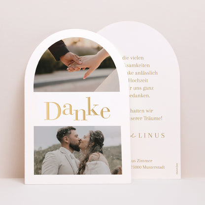 Dankeskarte Hochzeit Arche Wir heiraten II foto N° 1