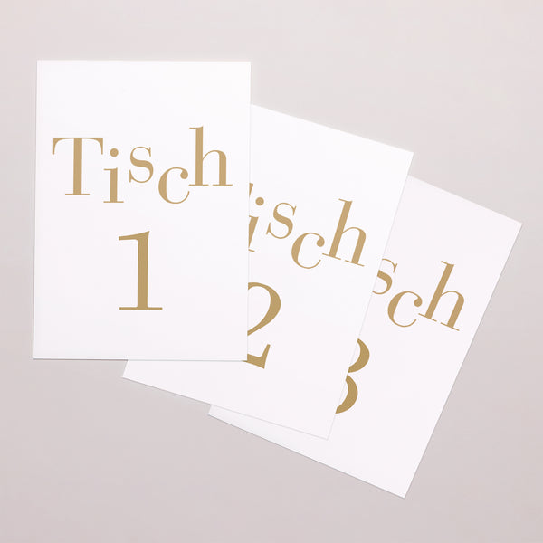 Tischnummern Hochzeit 3er-Set Wir heiraten II foto