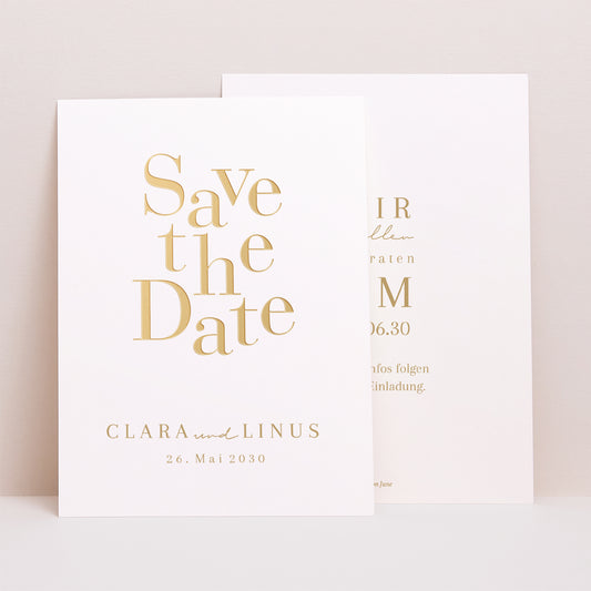 Save the date Karte Hochzeit Porträt Wir heiraten II foto
