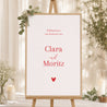 Begrüßungstafel Hochzeit Porträt 60 x 90 cm foto N° 1