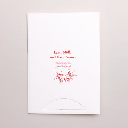 Hochzeitseinladung Hülle für 2 Karten Be our guest! foto N° 5