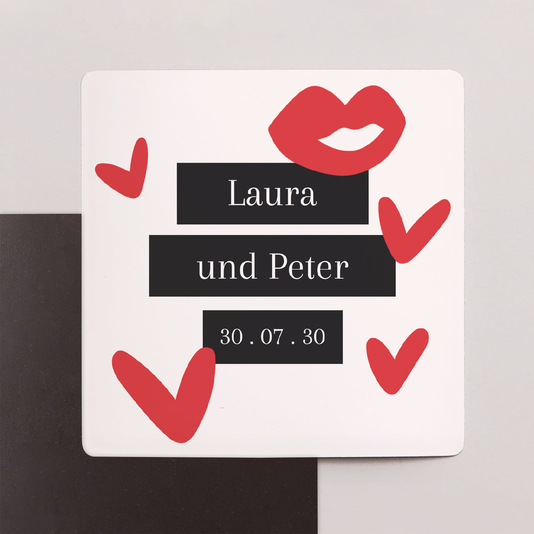 Save the date Karte Hochzeit Satz von 9, magnetisch. foto N° 1